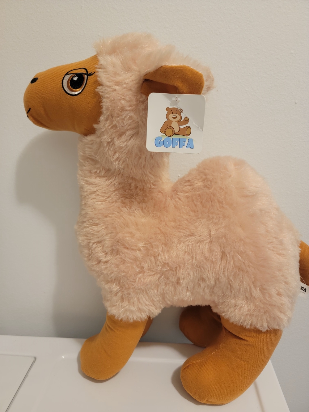 GOFFA Plush Llama Toy in Cream and Tan